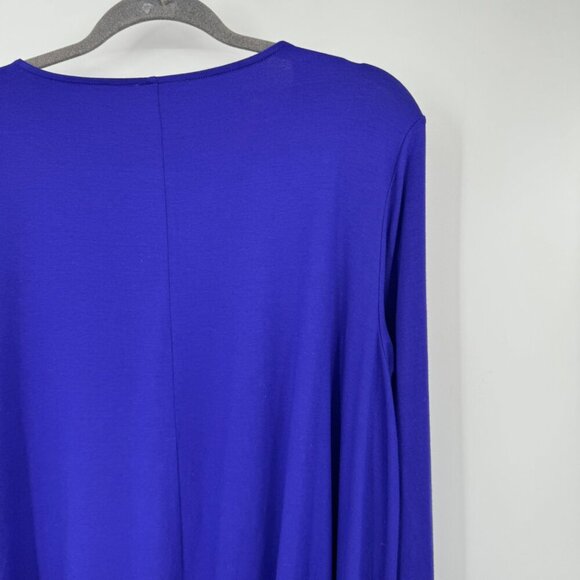 Eileen Fisher Viscose Jersey Shirt woman’s size plus size 1X blueish purple - Picture 7 of 10